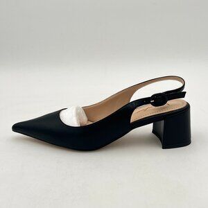 New Elegant Black Slingback Heels